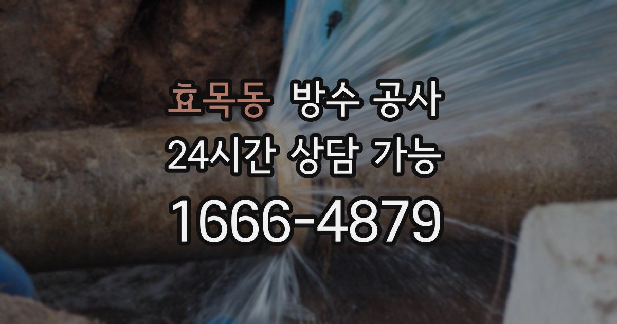 효목동 누수탐지