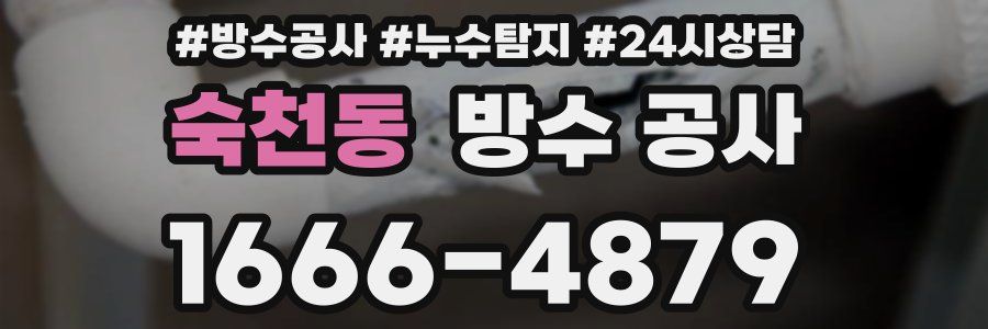 숙천동 방수 공사