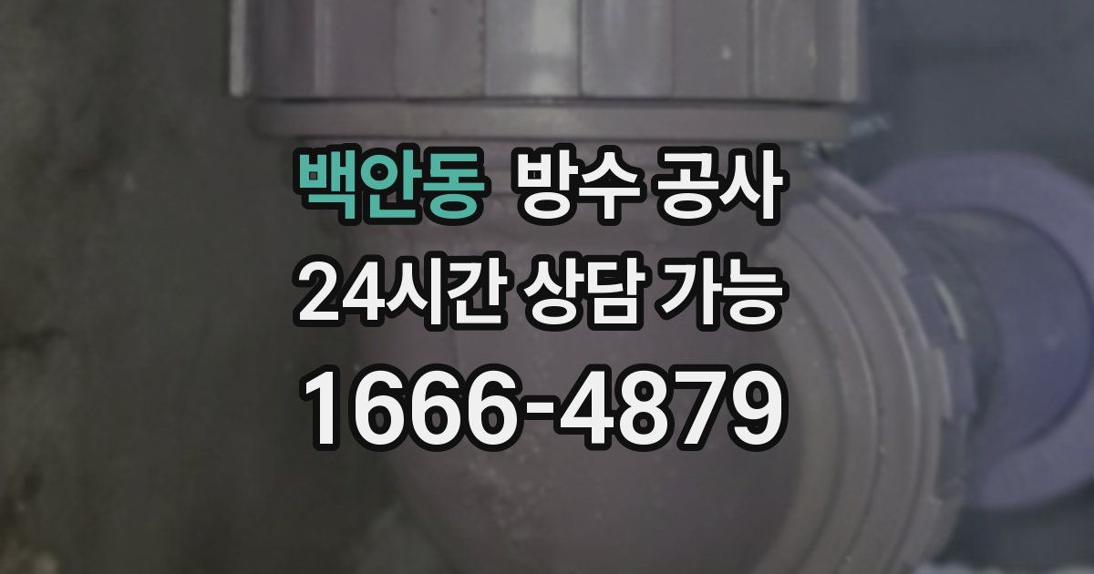 백안동 누수탐지