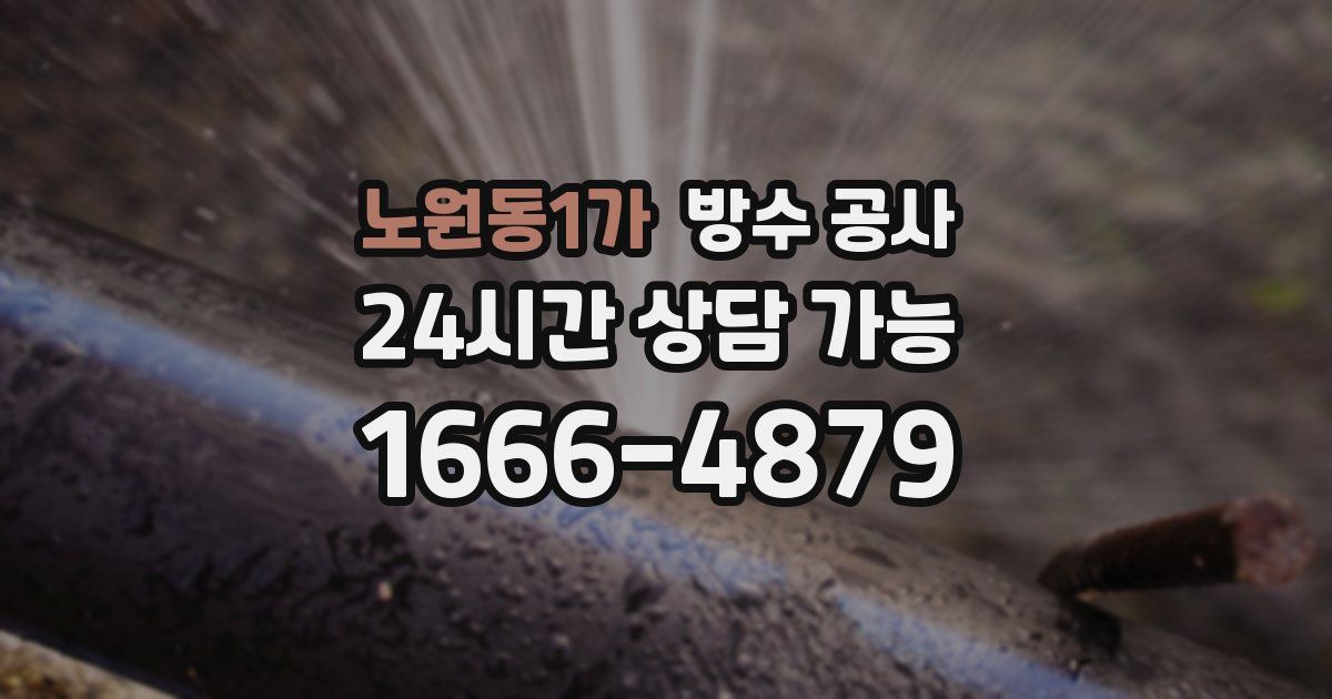 노원동1가 누수탐지
