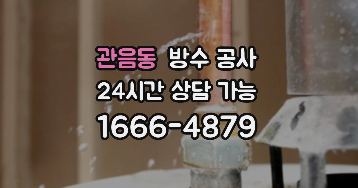 관음동 누수탐지