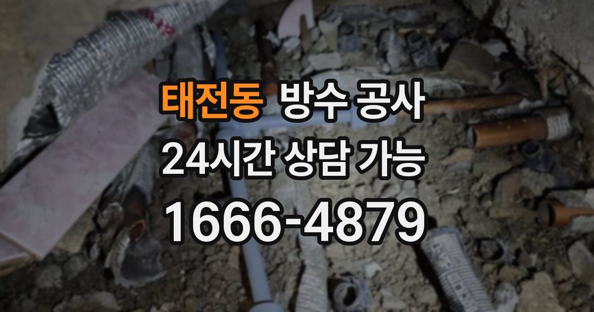 태전동 누수탐지