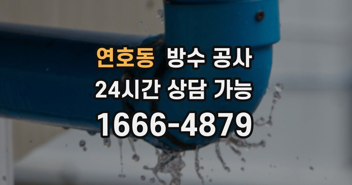 연호동 누수탐지