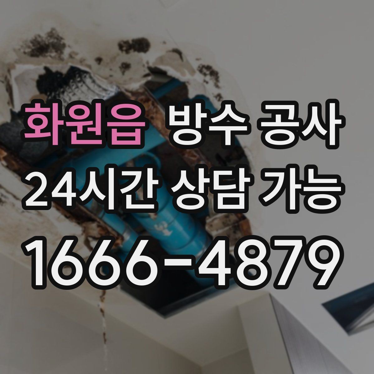 화원읍 방수 공사 난간 상부 캡 주변 누수 점검