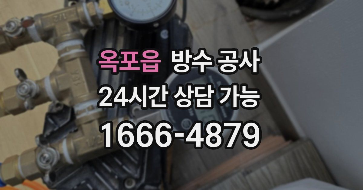 옥포읍 누수탐지