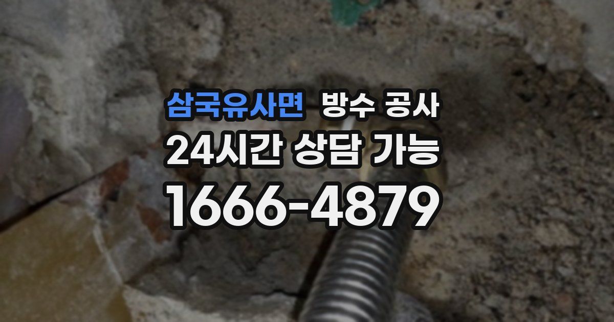 삼국유사면 누수탐지