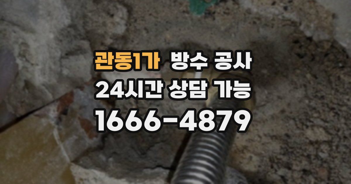 관동1가 누수탐지