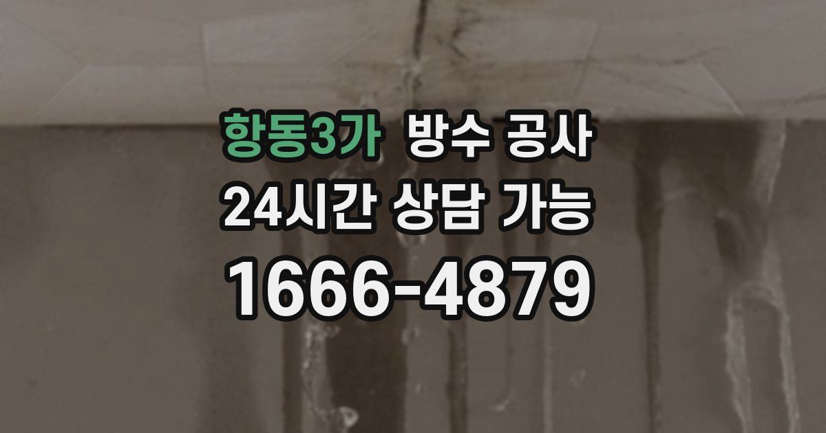 항동3가 누수탐지
