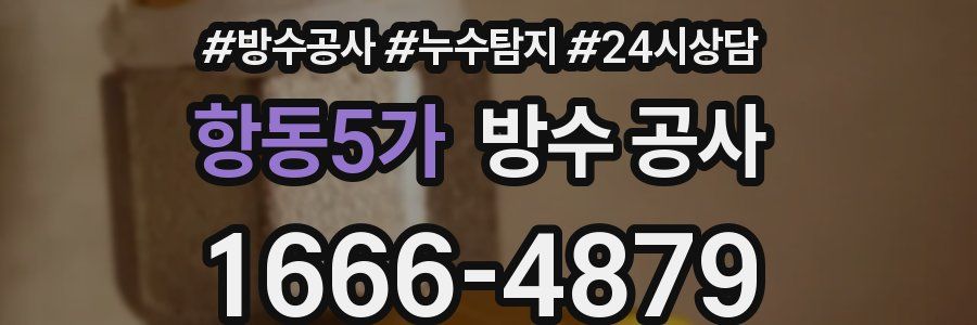 항동5가 방수 공사