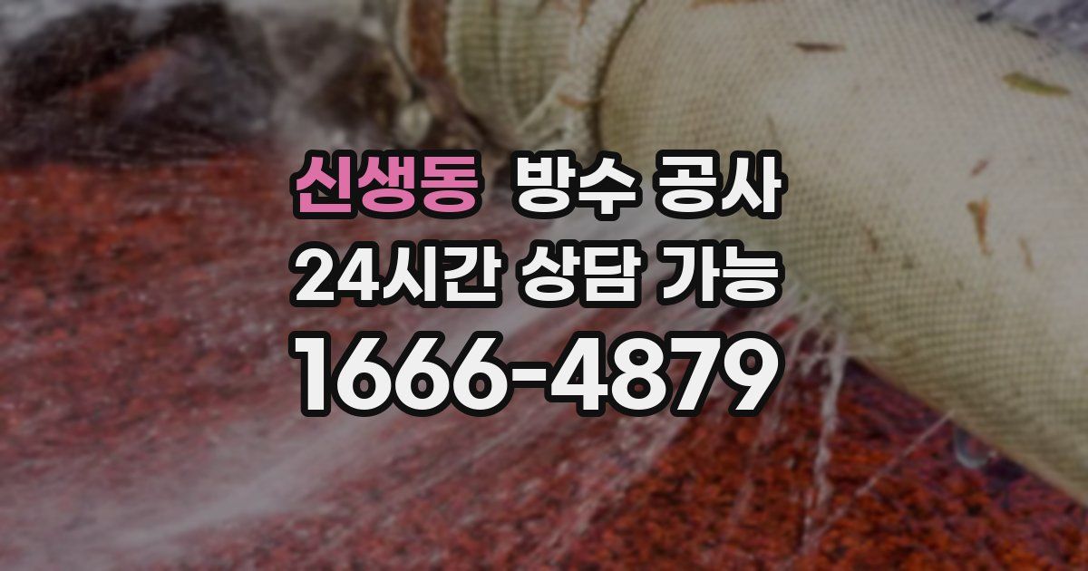 신생동 누수탐지