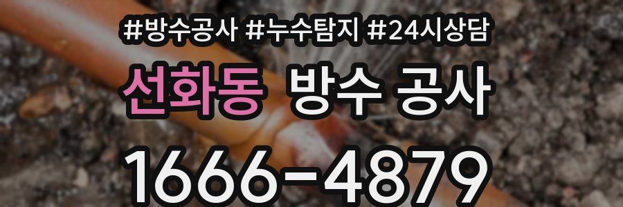 선화동 방수 공사