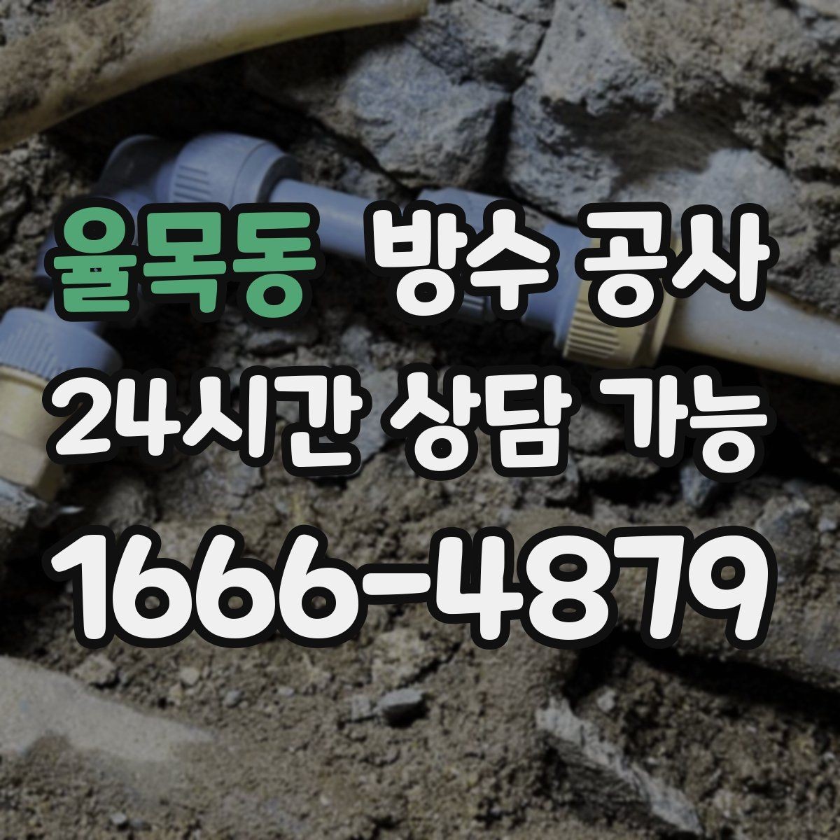 율목동 방수 공사 욕실 누수로 복도까지 젖을 때