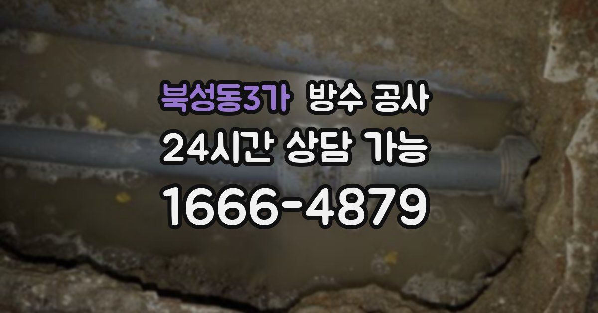 북성동3가 누수탐지