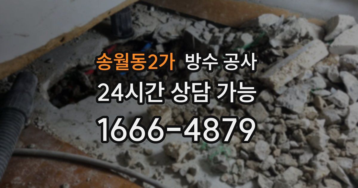 송월동2가 누수탐지