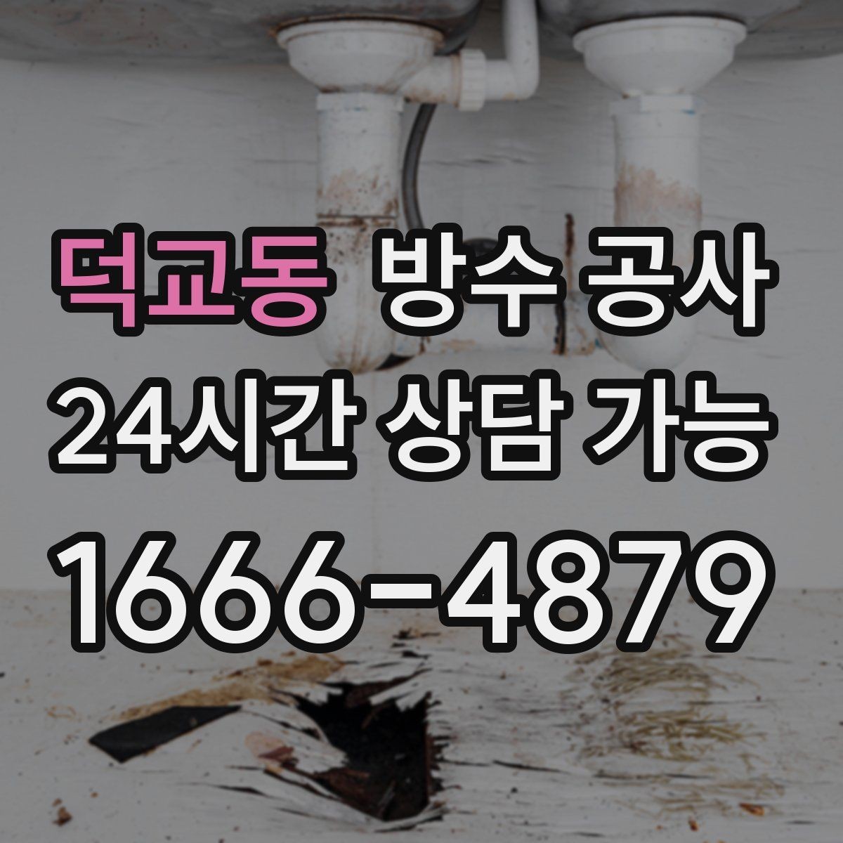 덕교동 방수 공사 벽면 얼룩 색으로 원인 추정하기