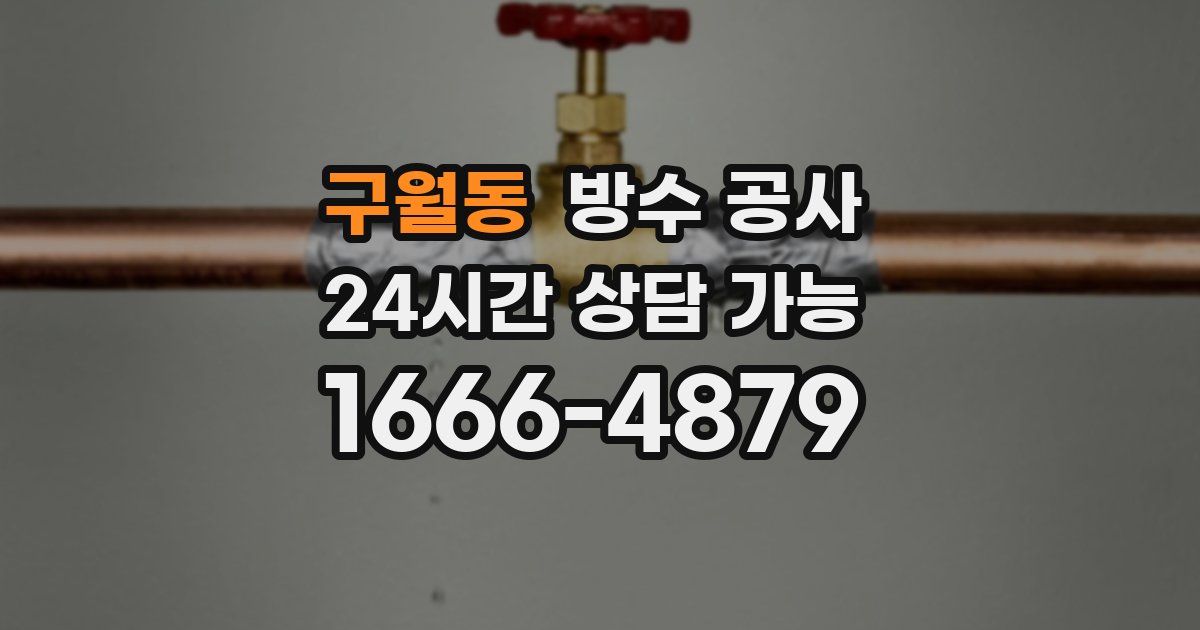 구월동 누수탐지