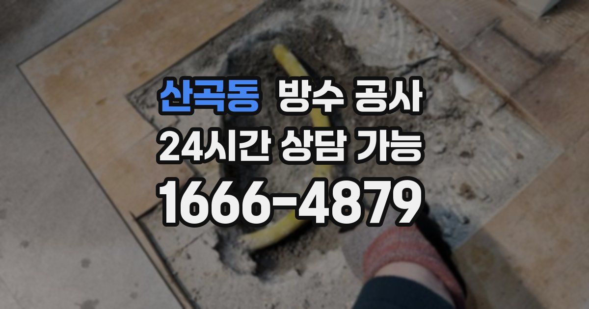 산곡동 누수탐지