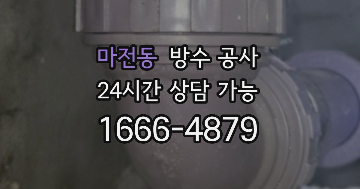 마전동 누수탐지