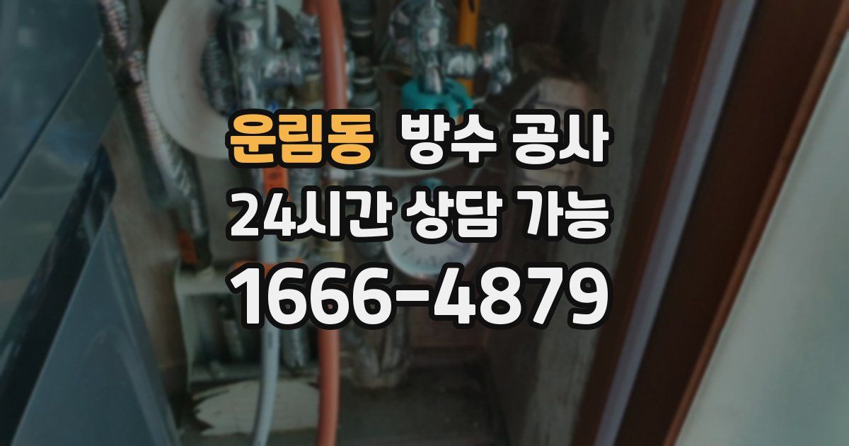 운림동 누수탐지