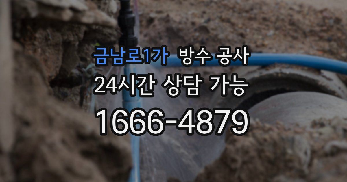 금남로1가 누수탐지