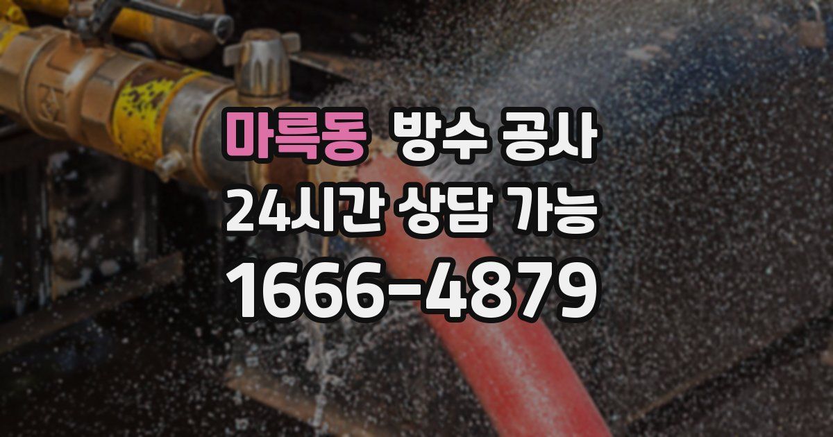 마륵동 누수탐지