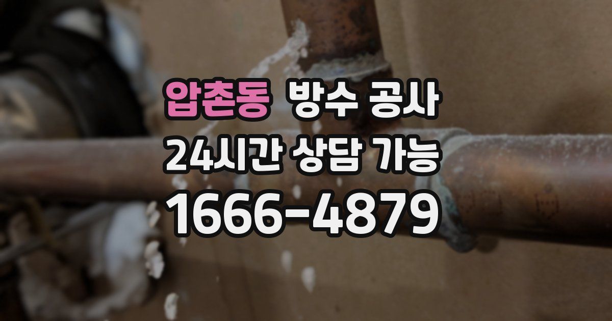 압촌동 누수탐지