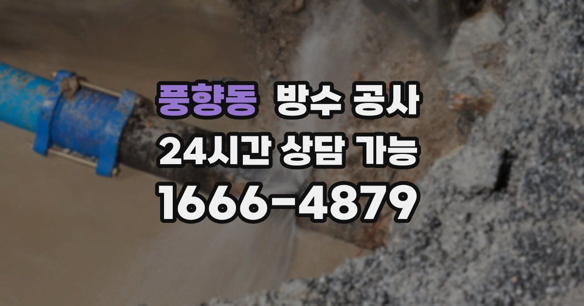 풍향동 누수탐지