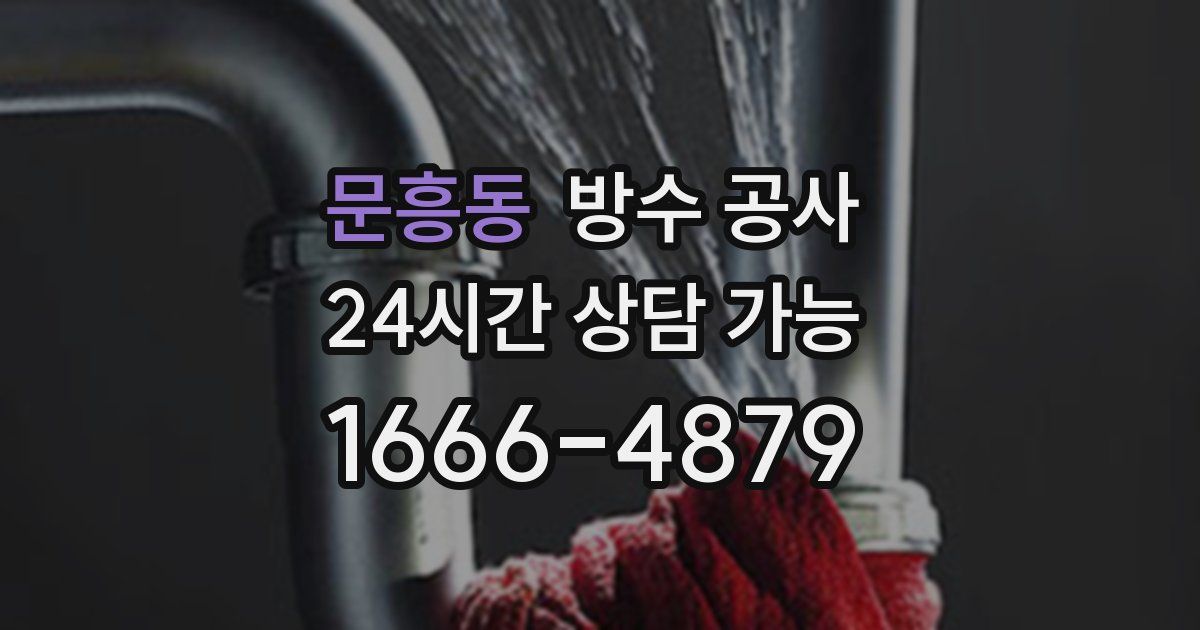 문흥동 누수탐지