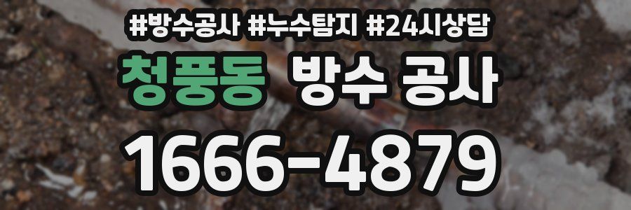 청풍동 방수 공사