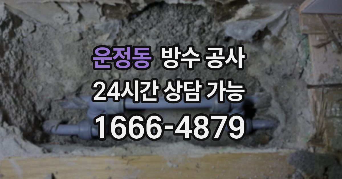 운정동 누수탐지