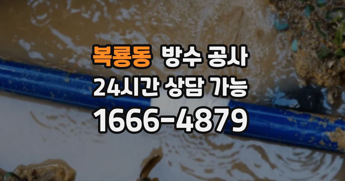 복룡동 누수탐지