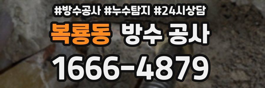 복룡동 방수 공사