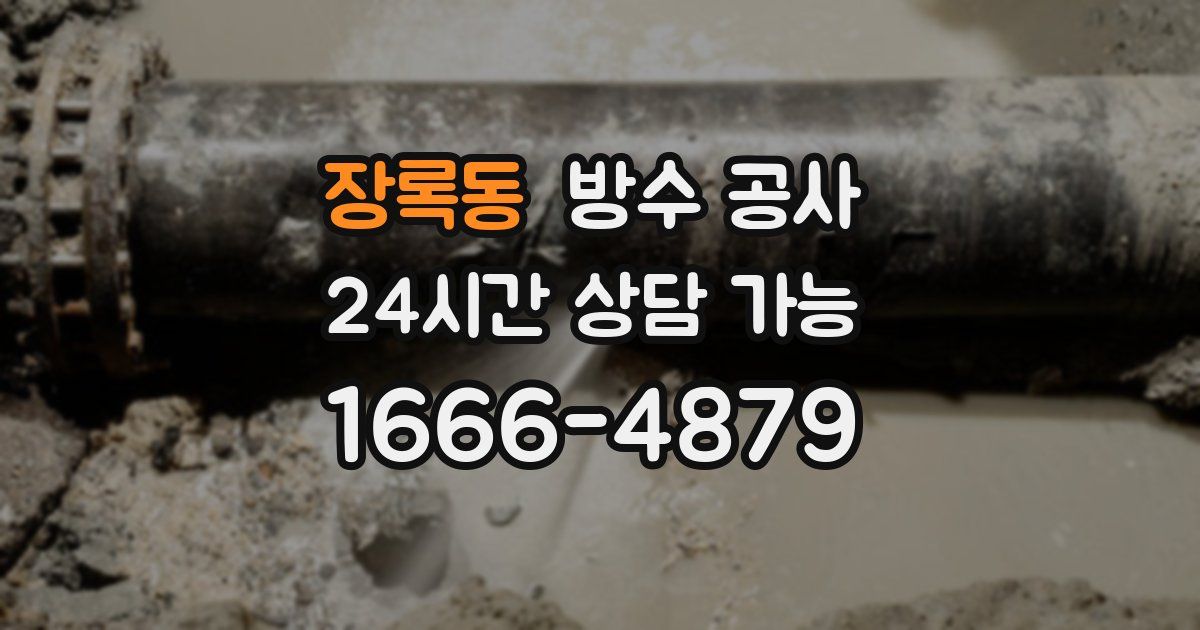 장록동 누수탐지