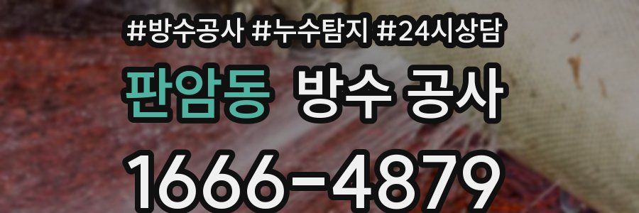 판암동 방수 공사