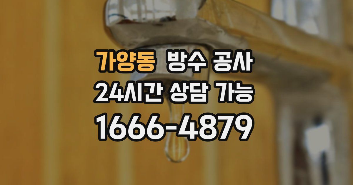 가양동 누수탐지