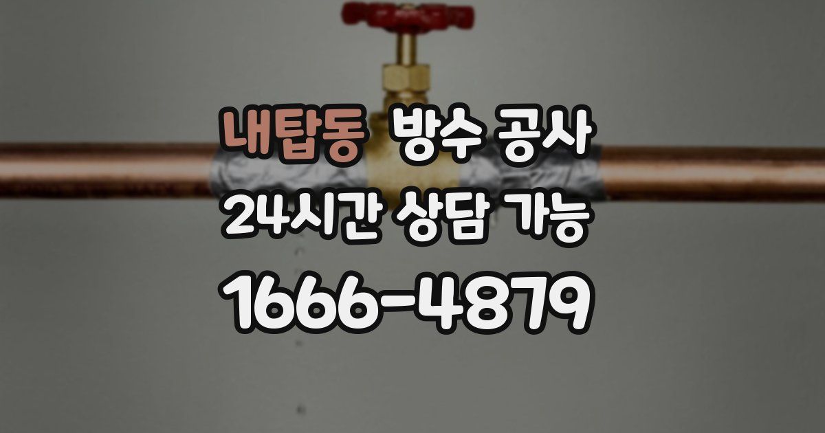 내탑동 누수탐지