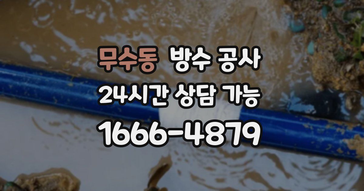 무수동 누수탐지