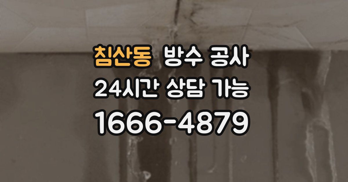침산동 누수탐지