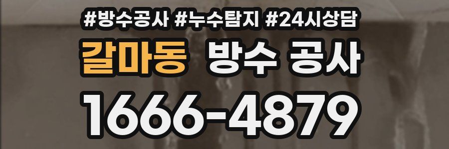 갈마동 방수 공사