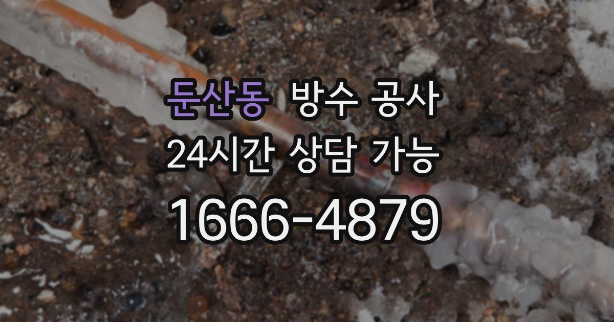 둔산동 누수탐지