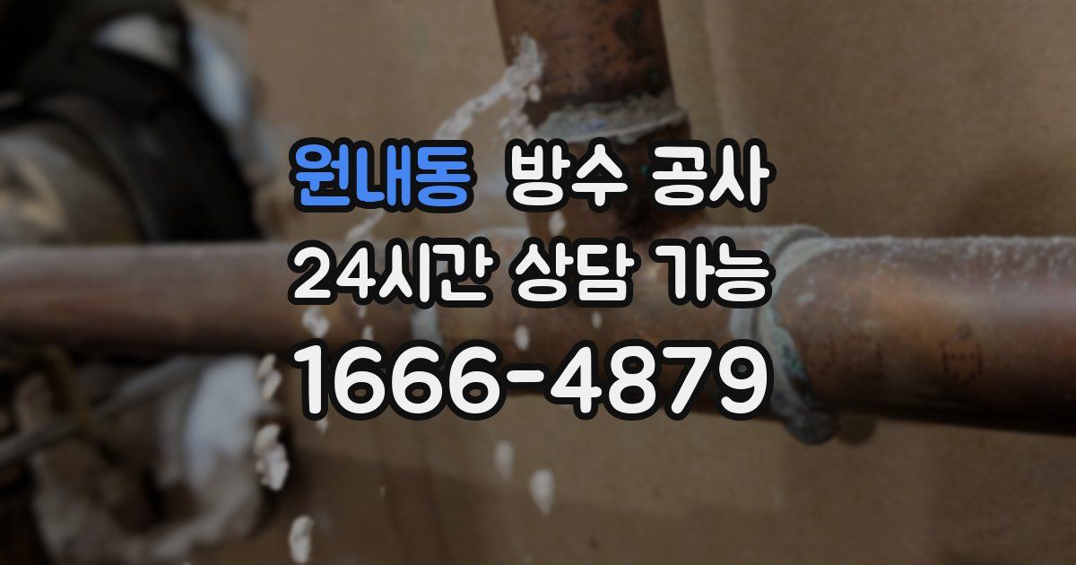 원내동 누수탐지