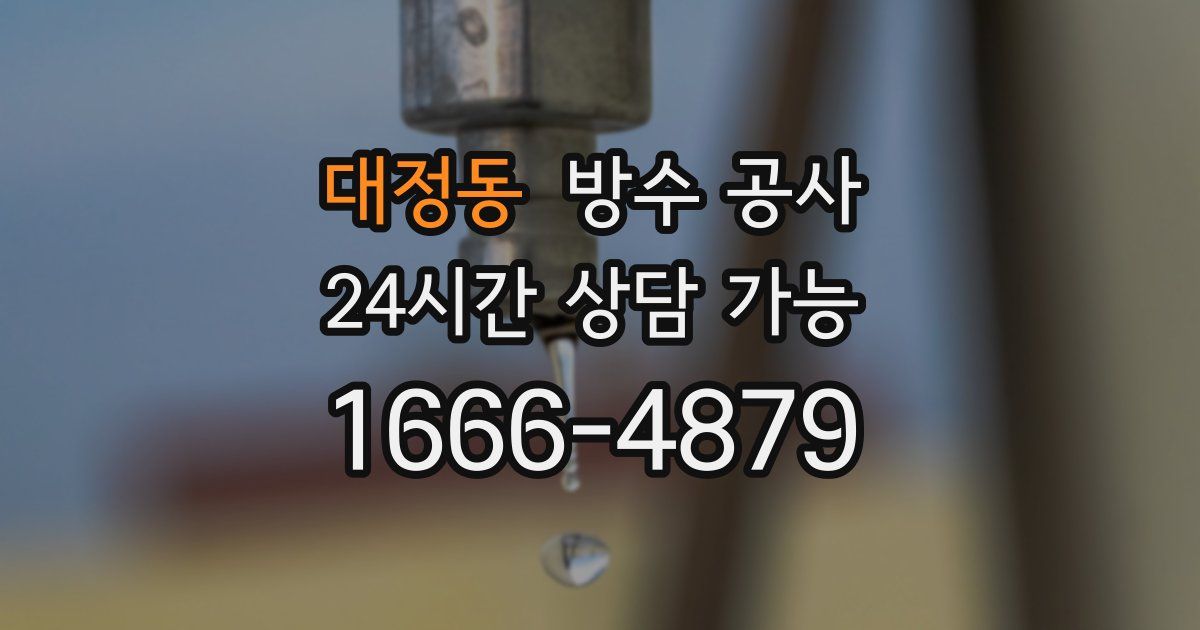 대정동 누수탐지