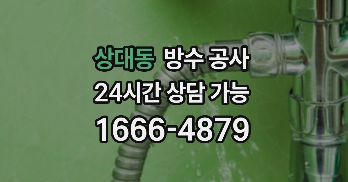 상대동 누수탐지