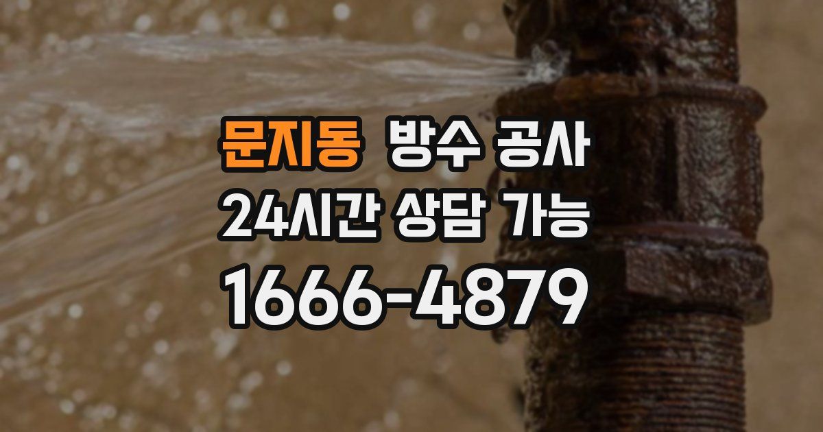 문지동 누수탐지