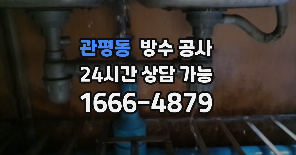 관평동 누수탐지