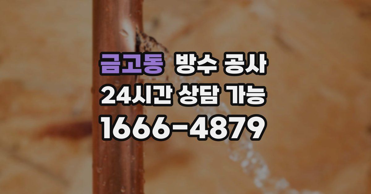 금고동 누수탐지