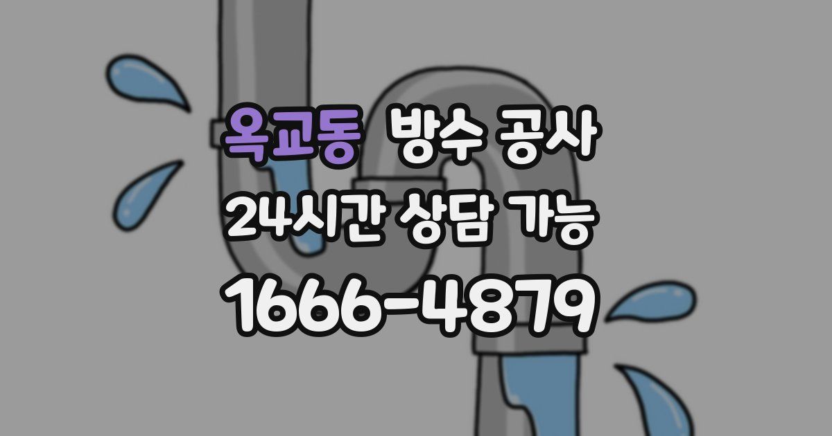 옥교동 누수탐지