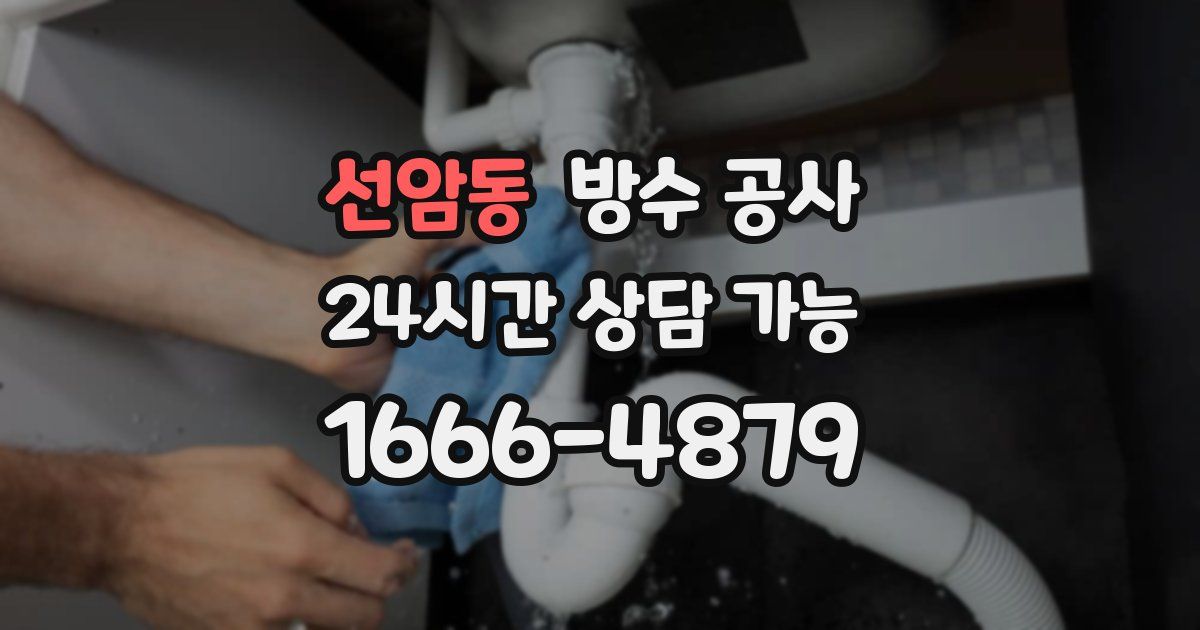 선암동 누수탐지