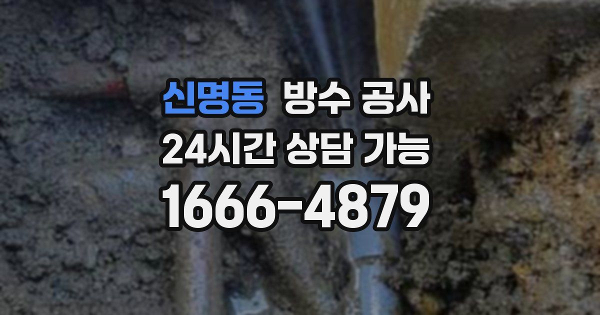 신명동 누수탐지