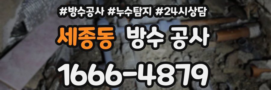 세종동 방수 공사